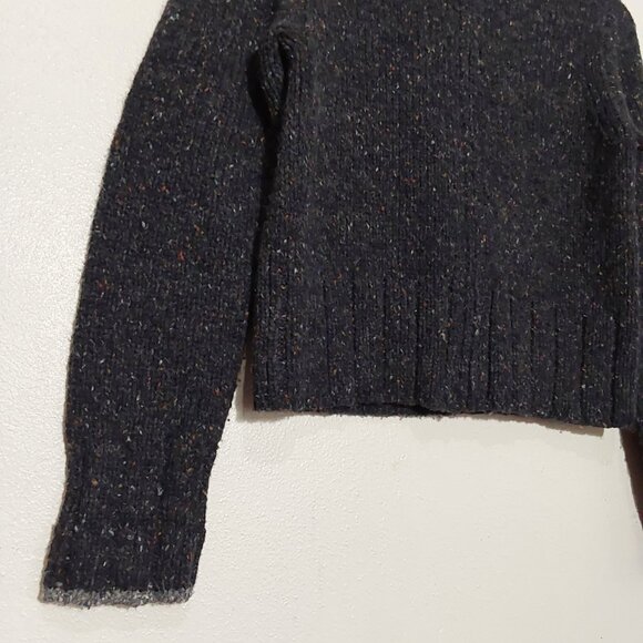 Abercrombie & Fitch Wool-Blend Cropped Zip Cardigan Y2K - Excellent Cond - Small - Picture 4 of 10